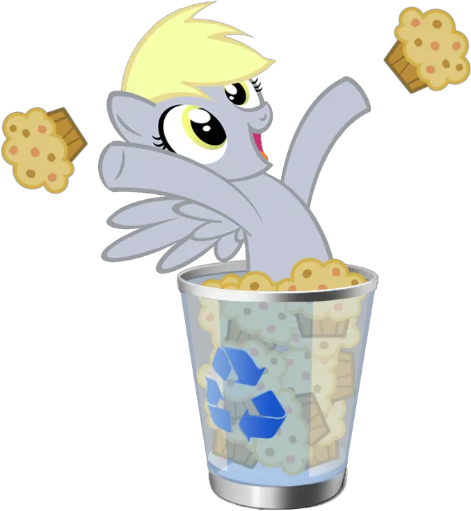 Trash Icon Png Basket Derpy Hooves Female Mare Muffin My Little Pony Recycling Trash Icon Png