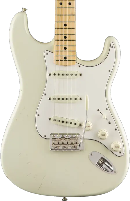 Fender Custom Shop Limited Edition Jimi Hendrix Stratocaster Aged Olympic White Fender Stratocaster Png Jimi Hendrix Png