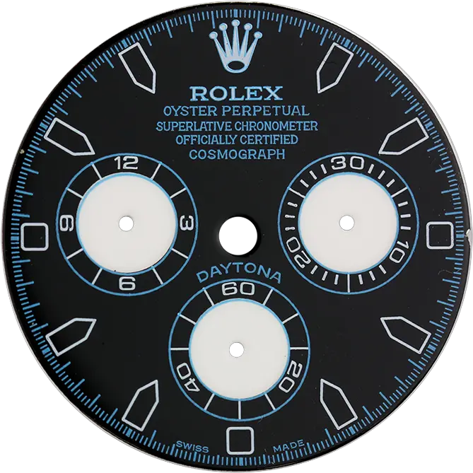 Download Rolex Daytona Blackwhite Sub Dials Custom Dial Circle Png Rolex Png