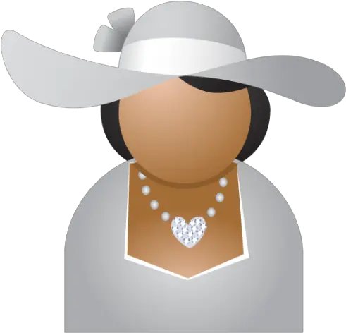 Miss Grey Hat Icon People With Iconset Dapino Black Woman In Hat Silhouette Png Cowboy Icon