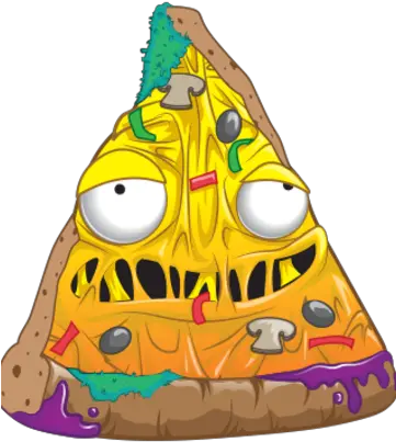 Putrid Pizza Garbage Pail Kids Png Pizza Cartoon Png