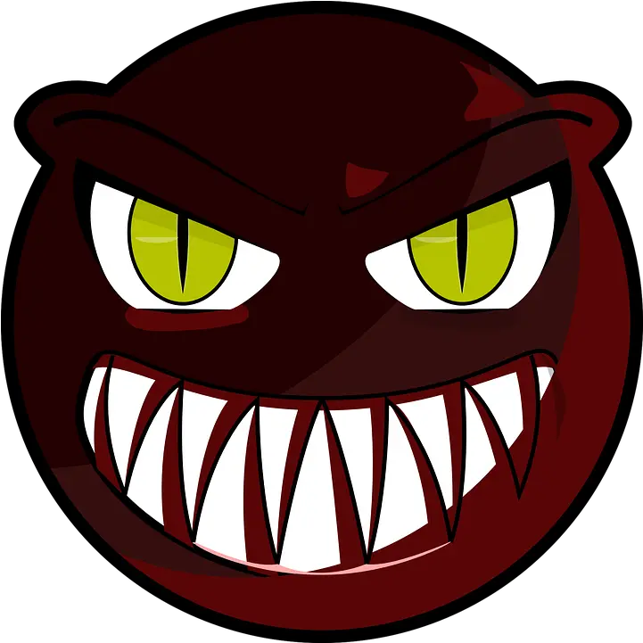 Angry Smiley Face Expression Free Vector Graphic On Pixabay Cartoon Scary Monster Faces Png Angry Eyes Png