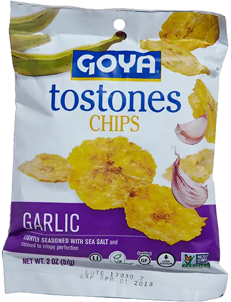 Tostones Chips U2013 Garlic Chips Goya Foods Goya Tostones Chips Png Garlic Png