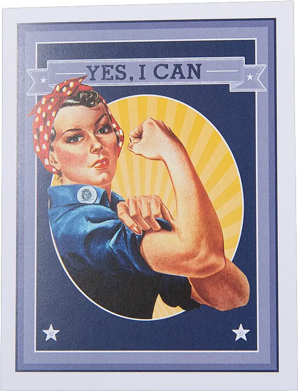 Rosie The Riveter Yes I Can Notecard We Can Do The Png Rosie The Riveter Png