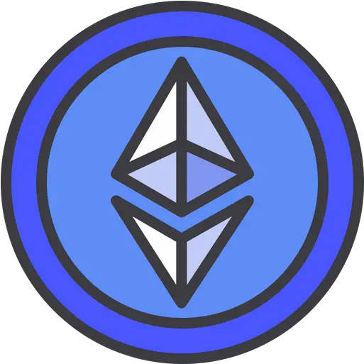 Ethereum Icon Of Colored Outline Style Available In Svg Vertical Png Ethereum Icon