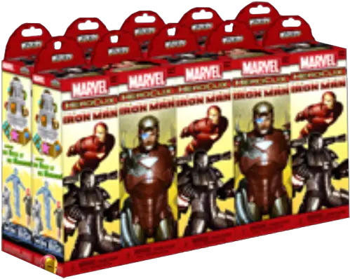 Heroclix Marvel Invincible Iron Man 10ct Booster Brick Brick Of 10 Heroclix Png Invincible Icon
