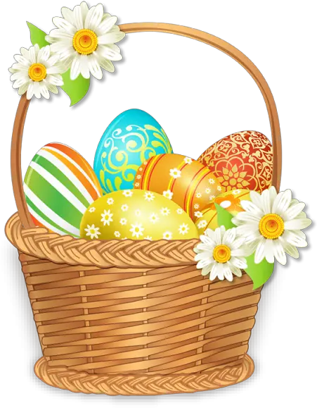 Easter Eggs Png Easter Egg Basket Png Easter Basket Png