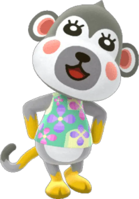 Download Free Png Animal Crossing Shari Images Animal Crossing Monkey Villagers Animal Crossing Png