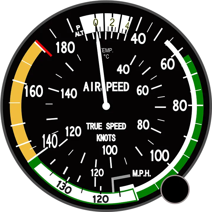 Aircraft Plane Speedometer Free Vector Graphic On Pixabay Piper Warrior Airspeed Indicator Png Speedometer Png