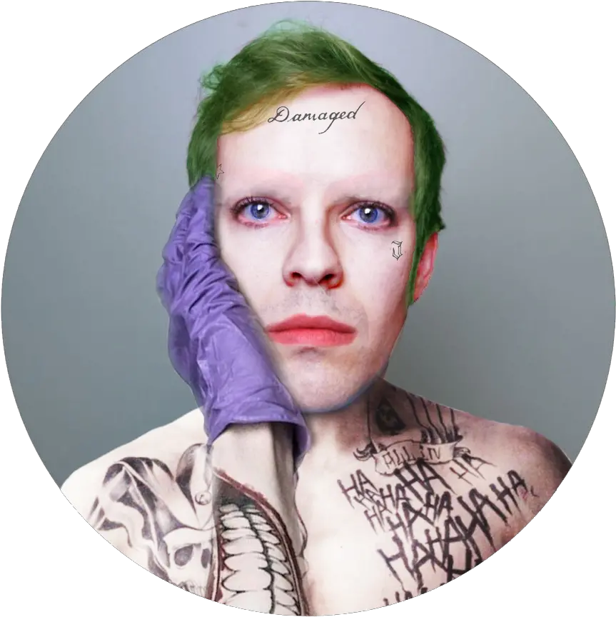 Idubbbz Face Png Idubbz Transparent Green Man Tattoo Joker Ha Ha Ha Tattoo Idubbbz Png