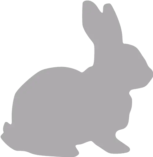 Dark Gray Rabbit Icon Free Dark Gray Animal Icons Rabbit Silhouette Free Png Kawaii Bunny Icon