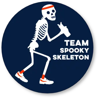 Haunted Halloween Hustle Challenge Gone For A Run For Running Png Spooky Skeleton Transparent