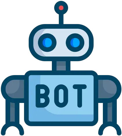 Robot Icon Of Colored Outline Style Bot Png Robot Icon Png