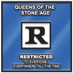 Queens Of The Stone Age Store Vertical Png Rated R Logo