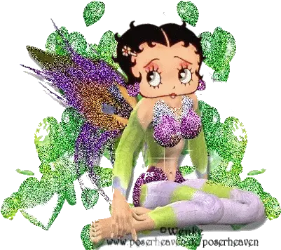 Betty Boob Shimmering Fairy Dust Sticker Betty Boob Mythical Creature Png Tit Icon