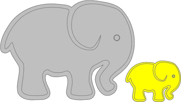 Clip Art Baby Elephant Adult Elephant And Baby Elephant Clipart Similar Png Elephant Icon Vector