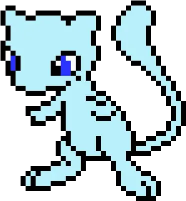 Shiny Mew Hard Pokemon Pixel Art Png Mew Transparent