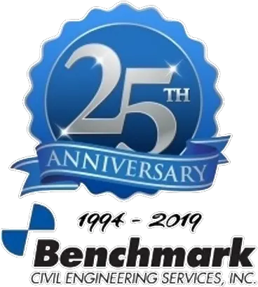 Benchmark Civil Engineering Label Png 25th Anniversary Logo