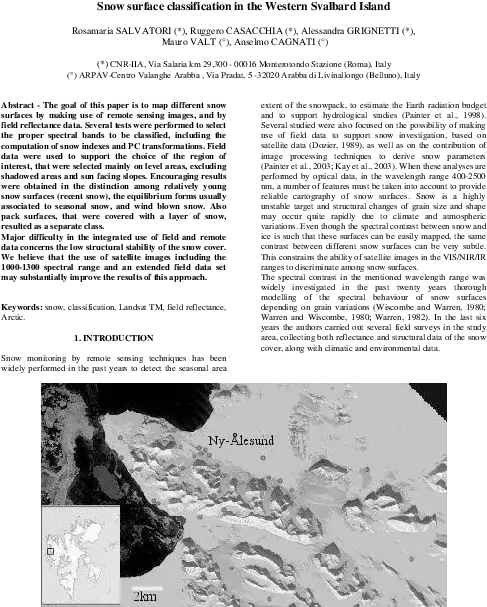 Pdf Snow Surface Classification In The Western Svalbard Document Png Snow Particles Png