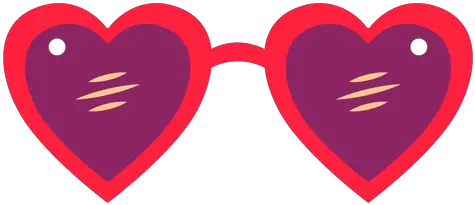 Heart Shaped Glasses Semi Flat Transparent Png U0026 Svg Vector Girly Heart Shaped Icon