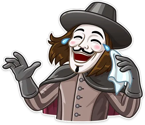 Guy Fawkes Telegram Stickers Sticker Search Guy Fawkes Telegram Sticker Png Guy Fawkes Icon