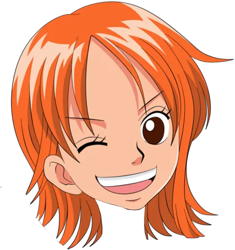 Main Characters In One Piece Stickers Nami Png