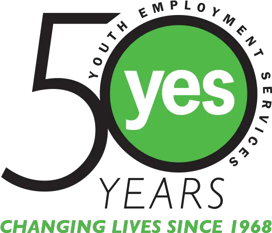 50 Years Of Yes Swerve Design Youth Employment Services Logo Png 50th Anniversary Logo