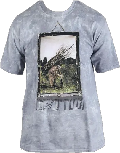 Led Zeppelin Man With Sticks Tshirt Men Led Zeppelin Iv Png Led Zeppelin Logo Png