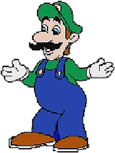 Spaghetti Luigi Freetoedit Luigi From Hotel Mario Png Luigi Head Png