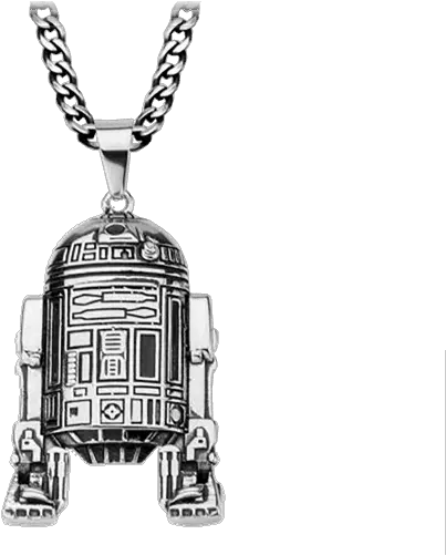 Star Wars R2d2 Steel Pendant With Chain Star Wars Motorcycle Guardian Bell Png R2d2 Transparent