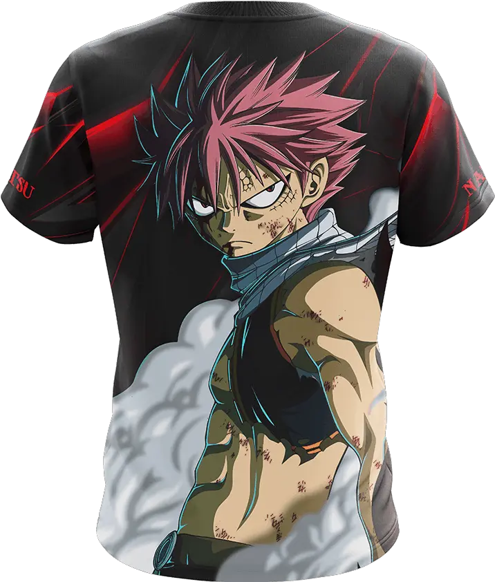 Fairy Tail Natsu Dragneel Version 2020 Unisex 3d Tshirt Natsu Dragon Slayer Png Natsu Transparent