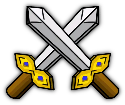 Swords Crossed Espada Cruzadas Minecraft Png Crossed Sword Icon