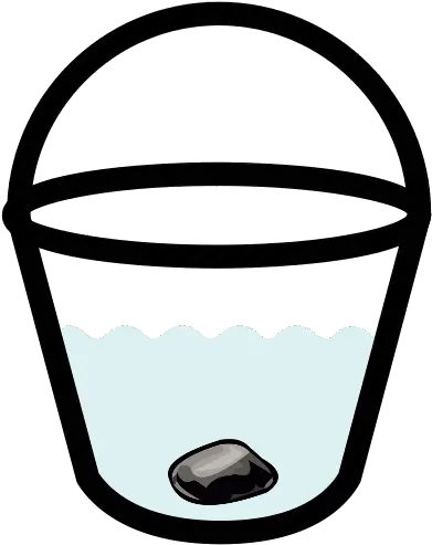 Bucket Water Rock Bucket Of Water Icon Full Size Png Small Rock Water Icon Png png