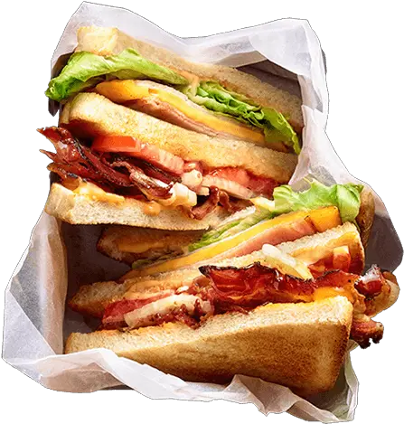 Burgerista Club Sandwich Full Size Png Download Seekpng Fast Food Subway Sandwich Png
