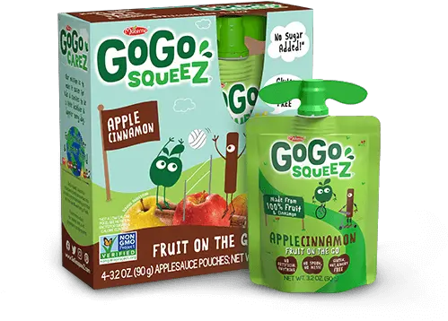 Gogo Squeez Applecinnamon Squeezable Cinnamon Applesauce Gogo Squeez Apple Strawberry Png Cinnamon Png