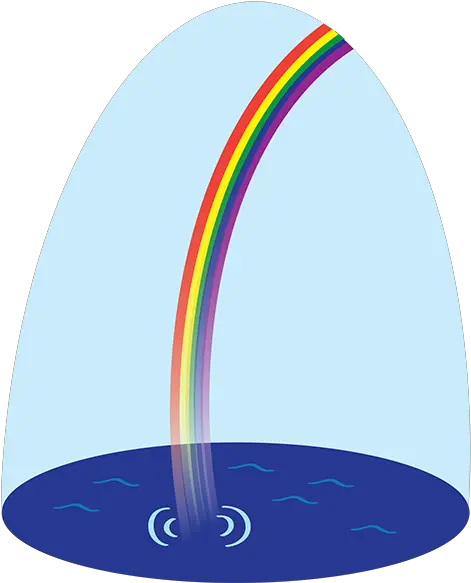 Download Cartoon Of Rainbow Ending In Pool Water Surfing Png Pool Water Png