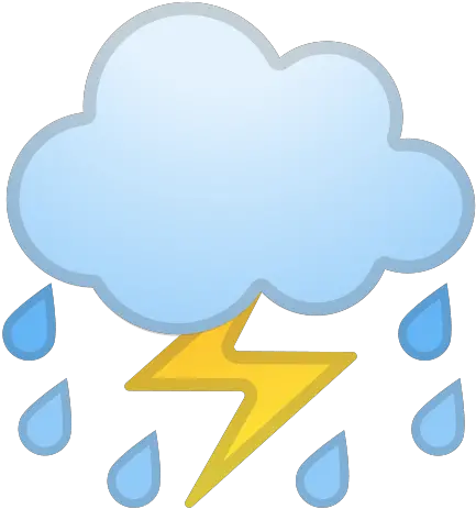 Cloud With Lightning And Rain Emoji Meaning Pictures Lightning Png Thunder Cloud Png