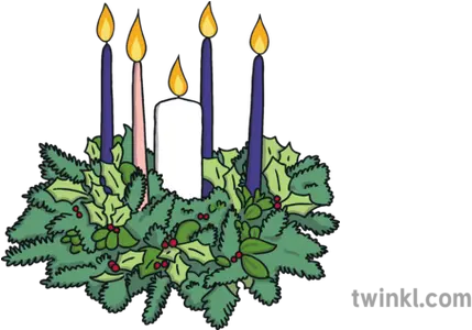 Christmas Advent Wreath Candles Advent Wreath Illustration Png Advent Wreath Png