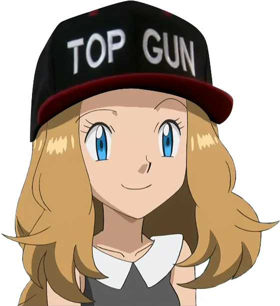 Full Size Png Image Pokemon Serena Long Hair Top Gun Png