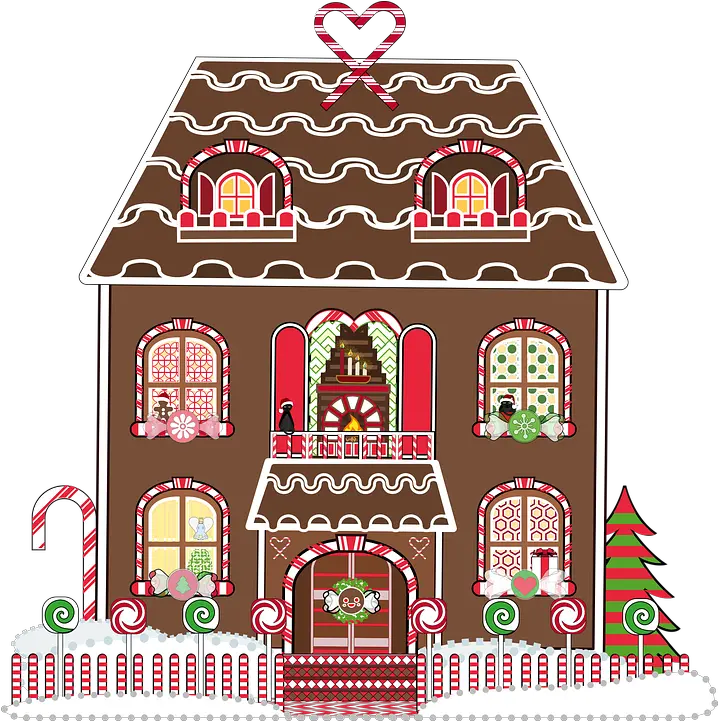 Graphic Gingerbread House Free Vector Graphic On Pixabay Christmas Real Estate Flyer Png Gingerbread House Png