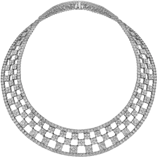 Diamond Necklace Checkered Flag Pattern Circle Png Diamond Chain Png