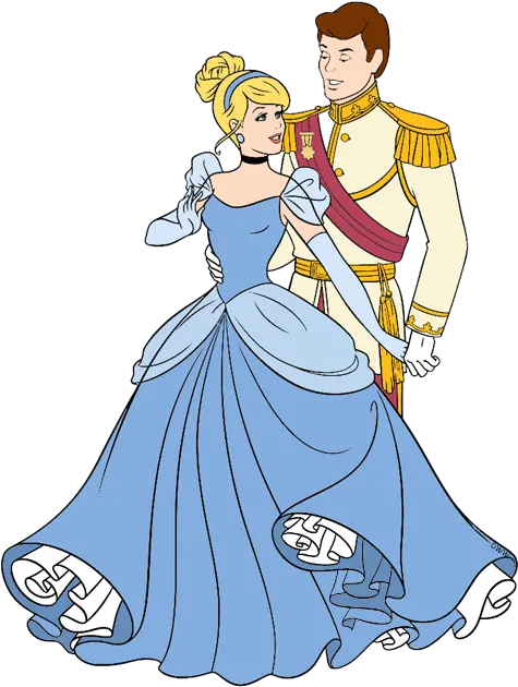 4570book Cinderella And Prince Charming Cartoon Png Cinderella Transparent