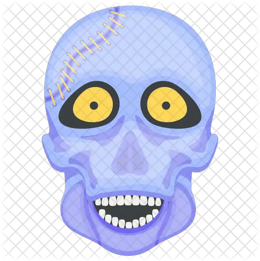 Skull Face Icon Of Flat Style Illustration Png Skull Face Png