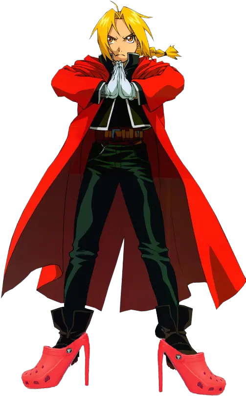 Anime Characters With Crocs Dms Open Fullmetal Alchemist Edward Elric Png Edward Elric Png