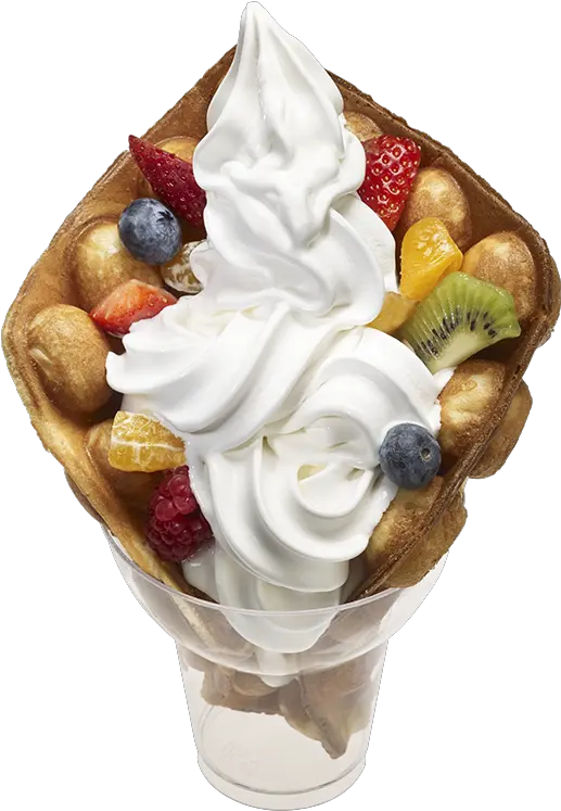 Your Food Pngs U2014 Bubble Waffles Bubble Waffle With Vanilla Ice Cream Waffles Png