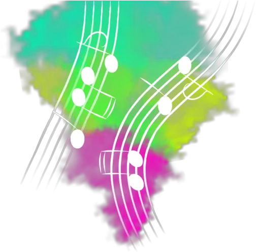 Color Explosion With Notes And Music Portable Network Graphics Png Color Explosion Png