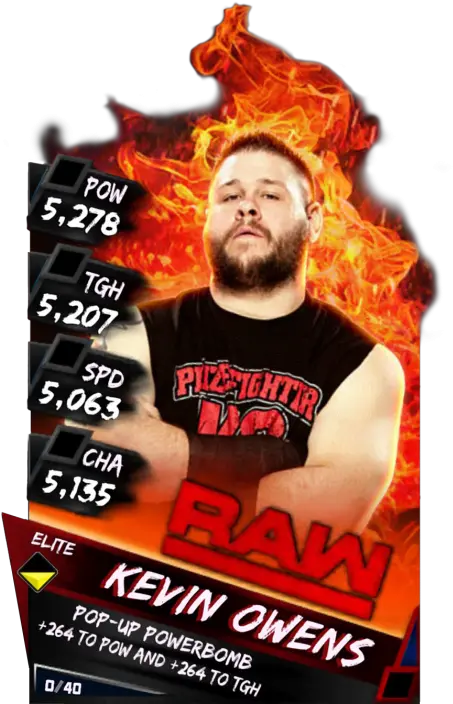 Kevin Owens Wwe Supercard Cards Season 5 Png Kevin Owens Png