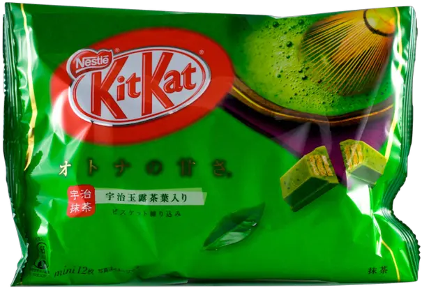 Green Tea Kit Kat Transparent Png Kit Kat Mini Strawberry Kit Kat Png