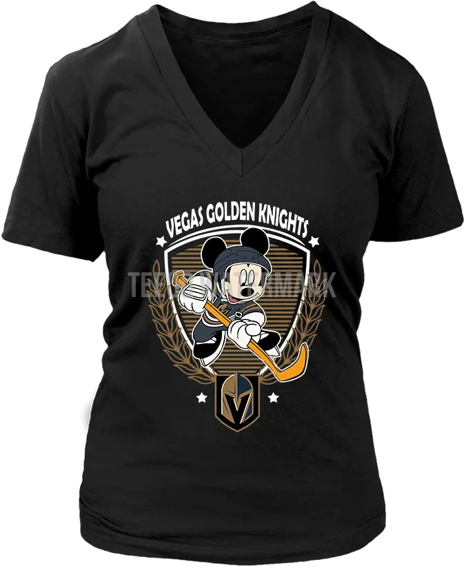 Mickey Mouse Team Vegas Golden Knights Png Logo