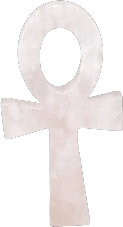 Natural Ankh Carved Rose Quartz Crystal Eternal Herbal Christian Cross Png Ankh Icon